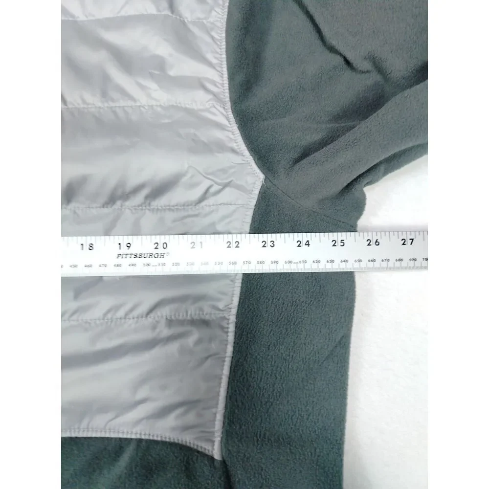 Columbia Fleece Men's XL Green Basin Butte Omni Heat Gorpcore Outdoors Hiking - Picture 14 of 16